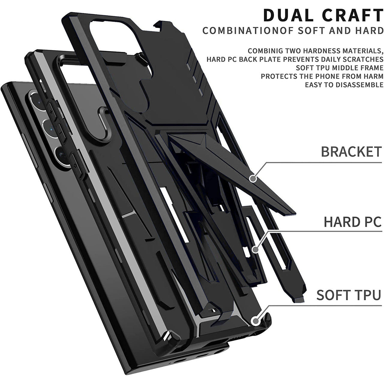 Rugged Kickstand Case for Samsung Galaxy S23 Ultra Rugged Kickstand Case for Samsung Galaxy S23 Ultra